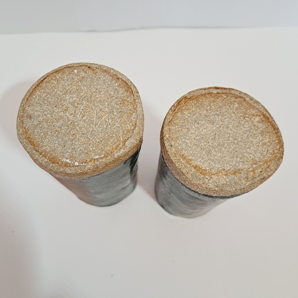 Handmade Rustic Primitive Low Fire Cup Plate Sets 4 Pieces - Picture 7 of 8